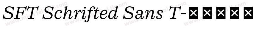 SFT Schrifted Sans T字体转换
